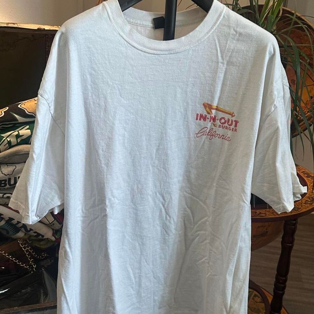 in n out burger white t shirt with 5c44